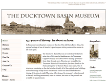 Tablet Screenshot of ducktownbasinmuseum.com